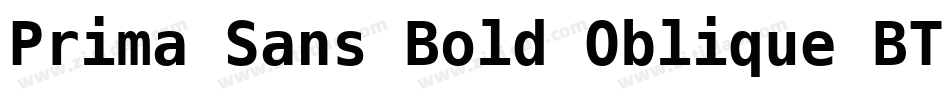Prima Sans Bold Oblique BT字体转换